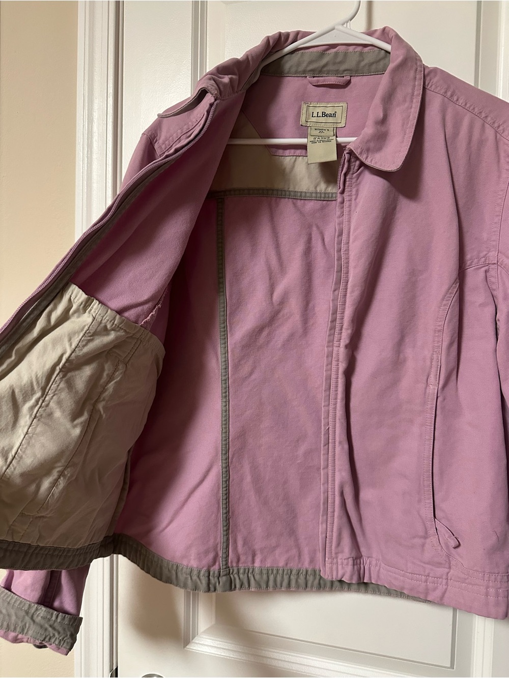 L.L. Bean Women's Purple Mauve Utility Zip Jacket - Picture 7 of 9